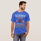 Womens Science Scientist Teacher Student VNeck T-shirt (Voorkant volledig)