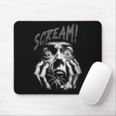 Womens Scream Horror Face Sder Terror Creepy Arach Muismat (Met muis)