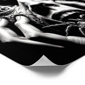 Womens Scream Horror Face Sder Terror Creepy Arach Poster (Hoek)