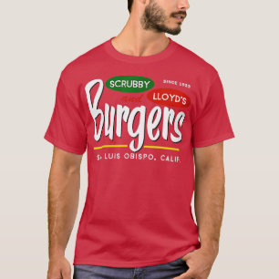 Womens Scrubby Lloyds Burgers San Luis Obispo Cal T-shirt