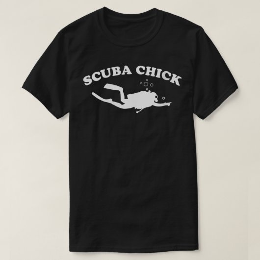 Womens Scuba Chick novelty scuba diver Scuba Chick T-shirt (Design voorkant)