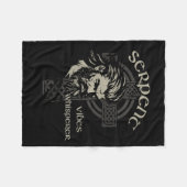 Womens Serpent Vibes Whisperer Nordic Mystic Beard Fleece Deken (Voorkant (Horizontaal))