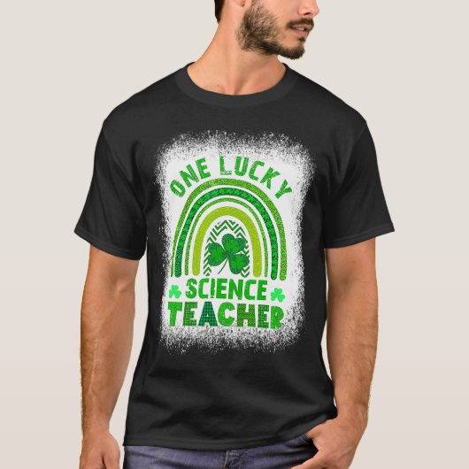 Women's Shamrock One Lucky Teacher St Patrick Day T-shirt (Voorkant)