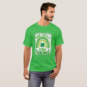 Women's Shamrock One Lucky Teacher St Patrick Day T-shirt (Voorkant volledig)