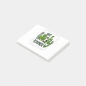 Womens Shamrock One Lucky Teacher St Patrick Post-it® Notes (Schuin)