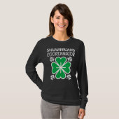 Womens Shenanigans Coordinator Funny St Patricks D T-shirt (Voorkant volledig)