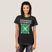 Womens Shenanigans Coordinator Funny St Patricks T-shirt (Voorkant volledig)