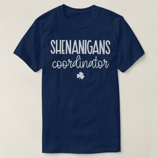 Womens Shenanigans Coordinator Funny Teacher St Pa T-shirt (Design voorkant)