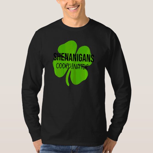 Womens Shenanigans Coordinator Saint Patric T-shirt (Voorkant)