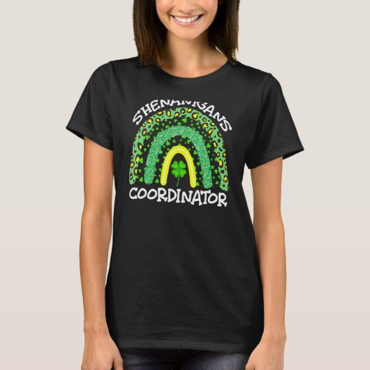 Womens Shenanigans Coordinator St Patrick S Day 1 T-shirt (Voorkant)