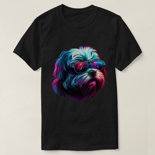 Womens Shih Tzu Dogs Shih Tzus V-Neck T-Shirt (Design voorkant)