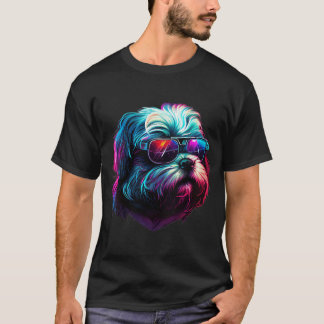 Womens Shih Tzu Dogs Shih Tzus V-Neck T-Shirt