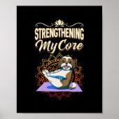Womens Shih Tzu Funny Yoga Class Design Poster (Voorkant)