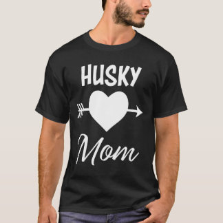 Womens Siberian Husky Mam T-shirt
