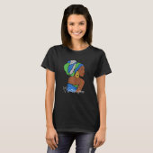 Womens Sierra Leone Vlag Afrika Kaart Etnische Her T-shirt (Voorkant volledig)
