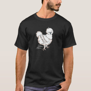 Womens Silkie Mama Artwork voor een stomme moeder T-shirt