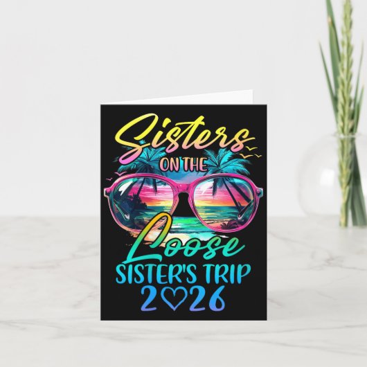 Womens Sisters On The Loose Sisters Trip 2026 Funn Kaart (Voorkant)
