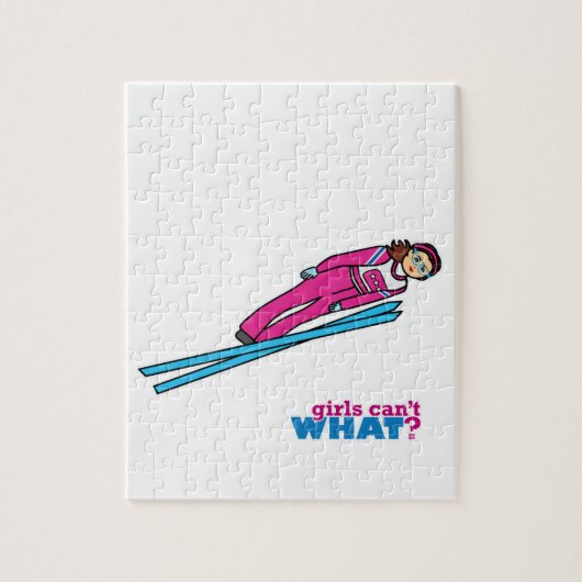 Womens Ski Jumping Legpuzzel (Verticaal)