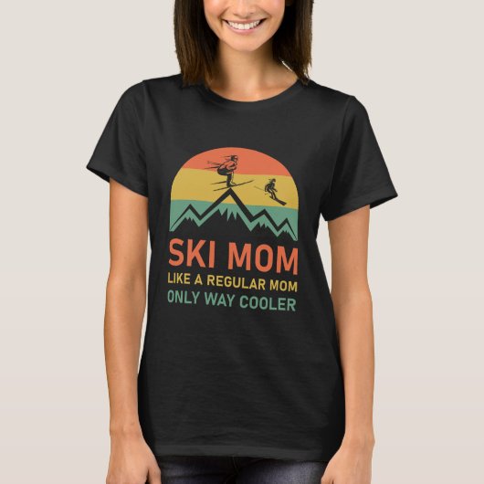Womens Ski Ma Skiing T-shirt (Voorkant)