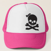 Womens Skull en Crossbones Trucker Pet (Voorkant)