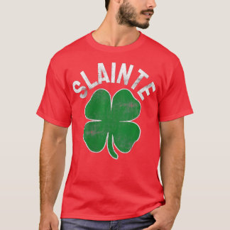 Womens Slainte Beer Drink Irish ST PATRICKS DAAG T-shirt