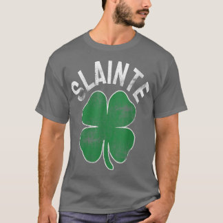 Womens Slainte Beer Drink Irish ST PATRICKS DAAG T-shirt
