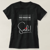 Women's smile T-shirt celebrating Valentine's Day (Design voorkant)