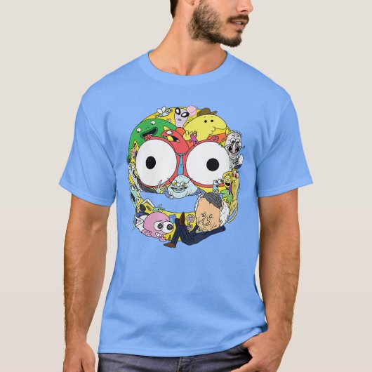 Womens Smiling Friends Smiley Face Character Colla T-shirt (Voorkant)