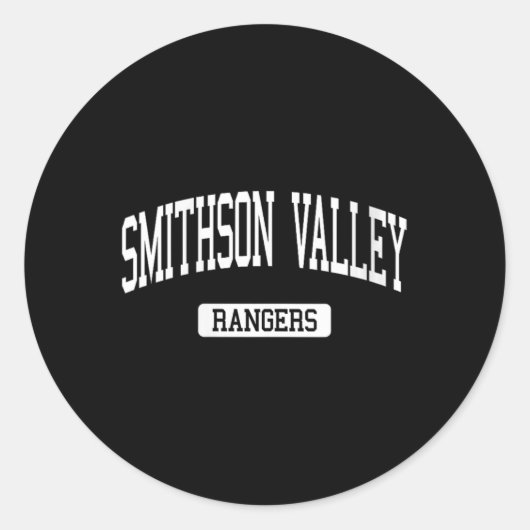 Womens Smithson Valley Hs New Braunfels Tx Varsity Ronde Sticker (Voorkant)