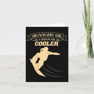 Womens Snowboard Girl Snowboarder Tricks Kaart
