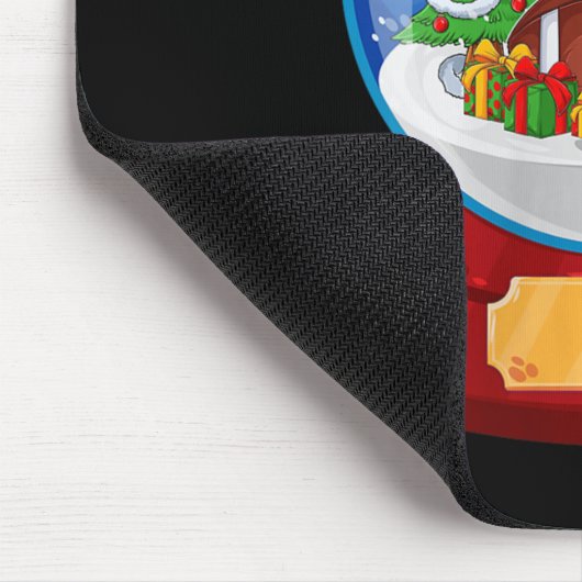 Womens Snowman Football Santa Hat Merry Christmas  Muismat (Hoek)