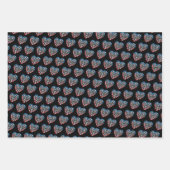 Women's Soccer Heart - Amerikaanse vlag Inpakpapier Vel (Voorkant 3)