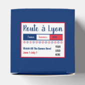 Women's Soccer Road naar Lyon World Party Logo Bedankdoosjes (Bovenkant)