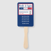 Women's Soccer Road naar Lyon World Party Logo Handwaaier (Voorkant)