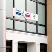 Women's Soccer Road naar Lyon World Party Logo Spandoek (Buitenkant Gebouw)