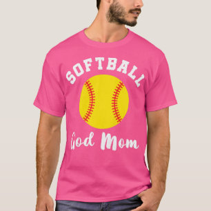 Womens Softball God mama Grandma Cute Matching Fam T-shirt