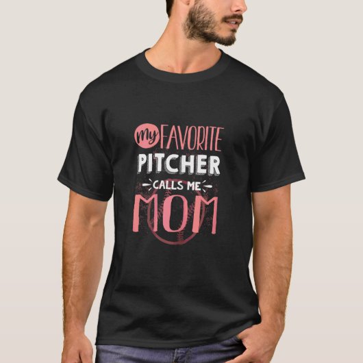 Womens Softball Grafische vrouwen Pitcher Softball T-shirt (Voorkant)