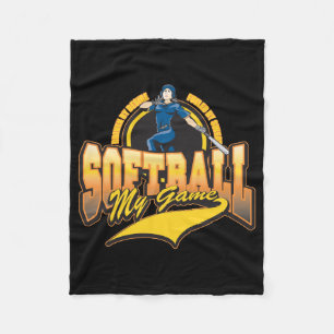 Womens Softball My Game Fleece Deken