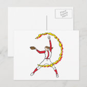 Womens Softball Pitcher Briefkaart (Voorkant / Achterkant)