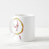 Womens Softball Pitcher Koffiemok (Voorkant links)