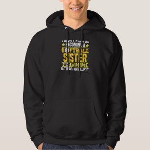 Womens Softball Sister die veel Softball Si Hoodie