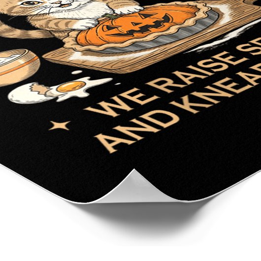 Womens Soky Biscuits Club Halloween Baking Bakery  Poster (Hoek)