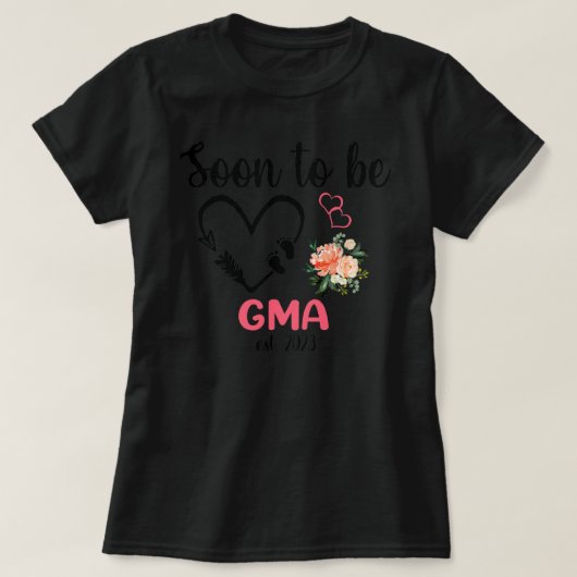 Womens Soon to be Gma 2023 Mother's Day First T-shirt (Design voorkant)