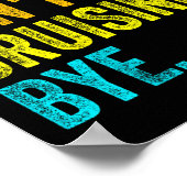 Womens Sorry Can't Cruising Bye Teacher Student Fu Poster (Hoek)