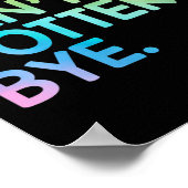 Womens Sorry Can't Ttery Bye Funny Ttery Teacher M Poster (Hoek)