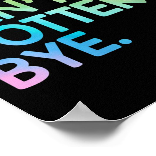 Womens Sorry Can't Ttery Bye Funny Ttery Teacher M Poster (Hoek)