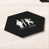 Womens Spanish Teacher Unicorn Dabbing funny spani Kartonnen Onderzetters (Schuin)