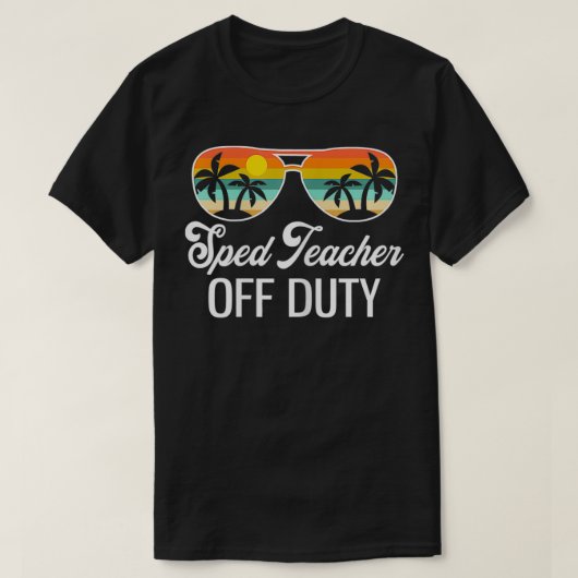 Womens Special Education Sped Teacher of Duty Sun T-shirt (Design voorkant)