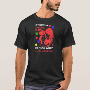 Womens Special Mam Autism Awareness Puzzle Autisti T-shirt