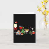 Womens Spellbind Wine Gl Of Santa Claus Gift Chris Kaart (Gele Bloem)